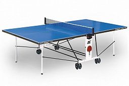 Теннисный стол всепогодный складной "Compact Outdoor LX" (274 х 152,5 х 76 см) с сеткой, синий