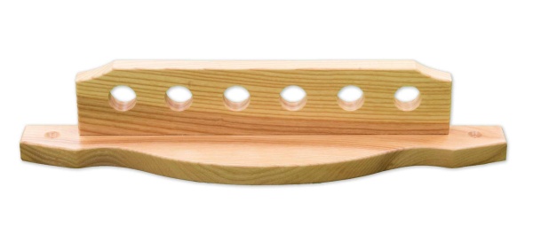 Киевница навесная из ясеня, двухсоставная (на 6 киев, цвет ясень)