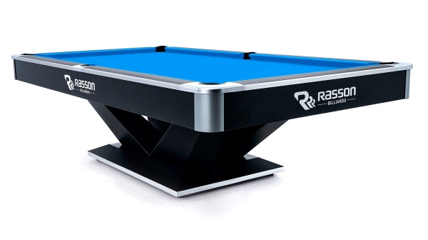 Бильярдный стол для пула "Victory II Plus" 8 ф (черный, сланец 30 мм)